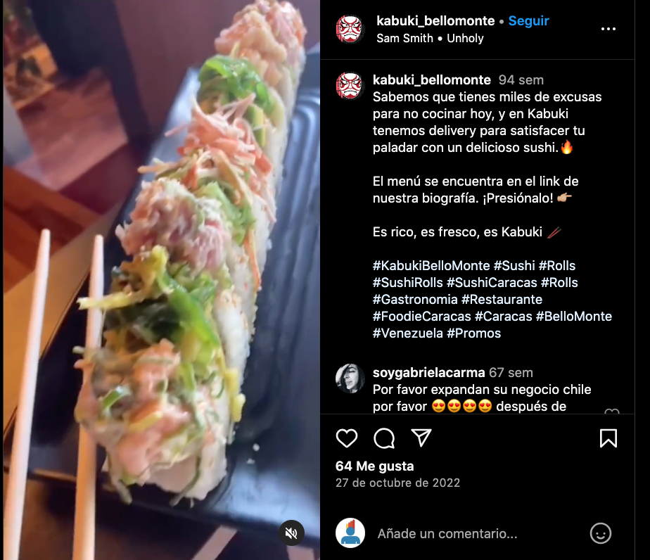 Kabuki El restaurante que fusiona Japon y el Caribe en Caracas